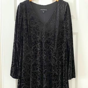 Formal velvet black dress size 14w